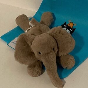 NWT Jellycat Tiny Smudge Elephant with Dustbag - SOLD OUT - Soft Plush